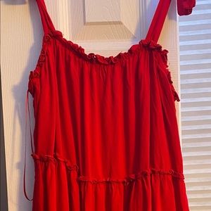 Francesca’s red dress. size: XS